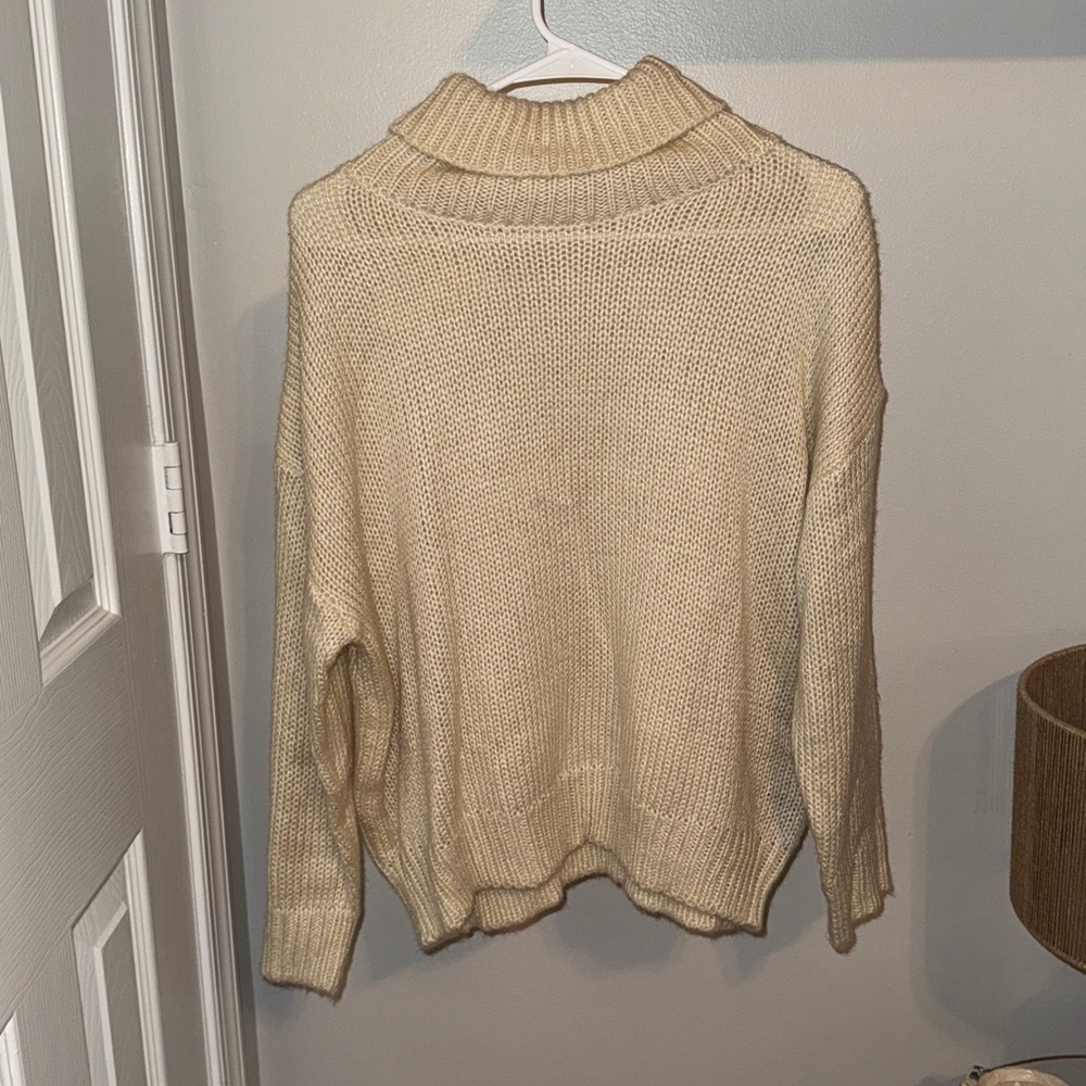 Cozy Cream Turtleneck Sweater